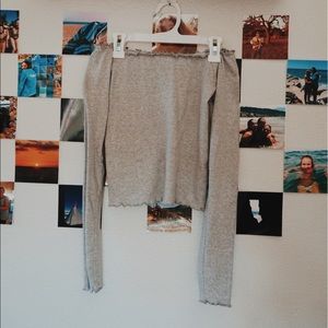 Forever 21 off the shoulder crop top